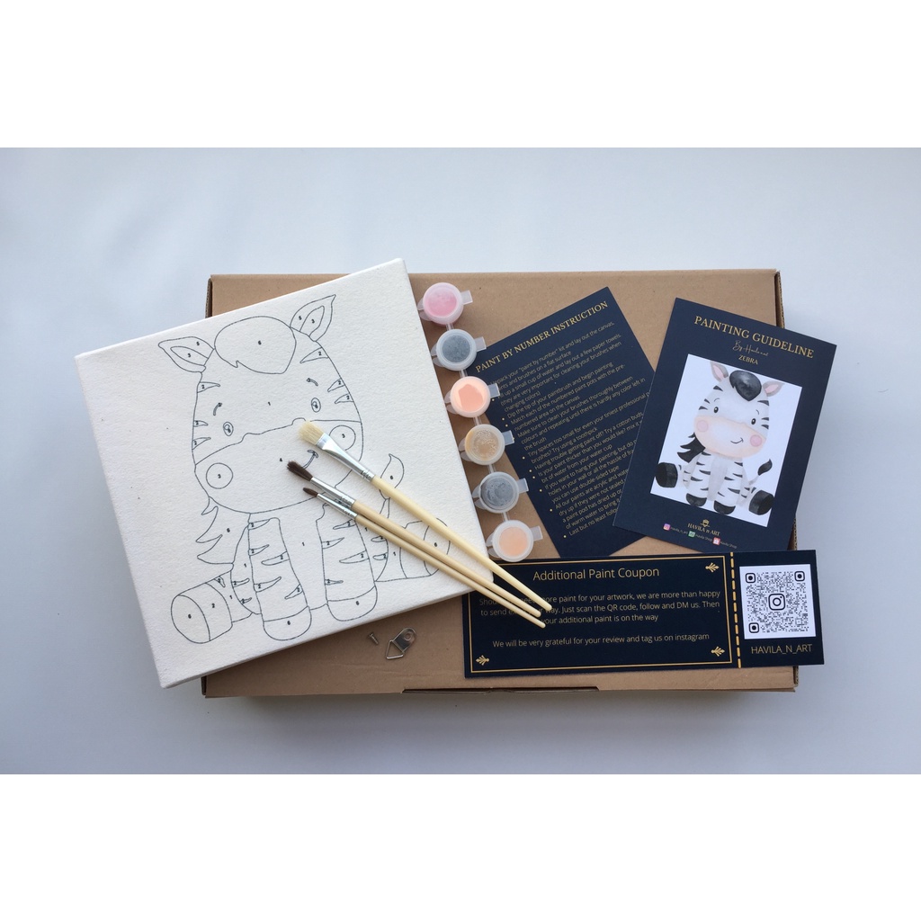 

Zebra / Painting by number / Painting kit