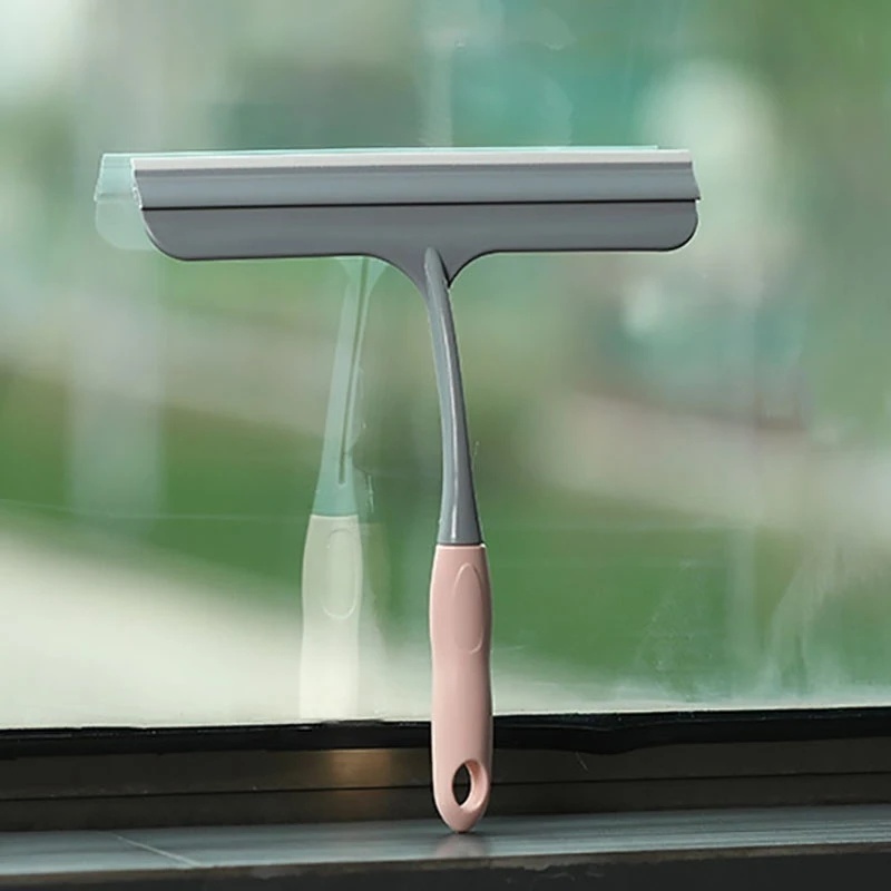 Scraper Pembersih Kaca Bahan Silikon Non slip Multifungsi Untuk Kamar Mandi / Dapur