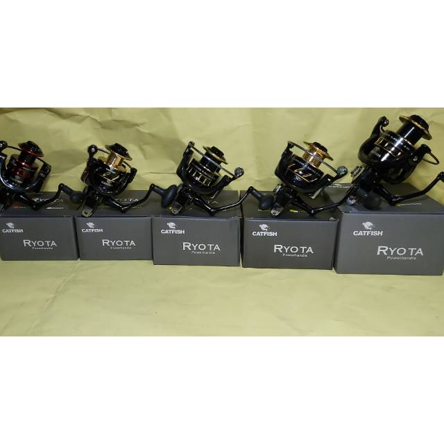 Reel catfish ryota 1000 2000 3000 4000 dan 6000 POWER HANDLE