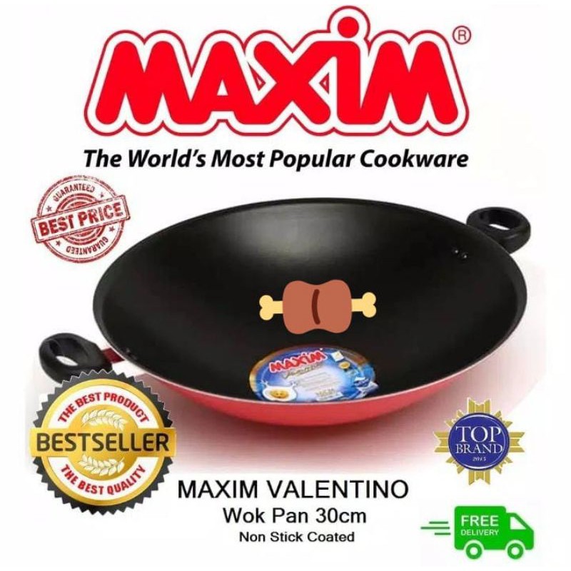 wajan Teflon maxim valentino 30-cm