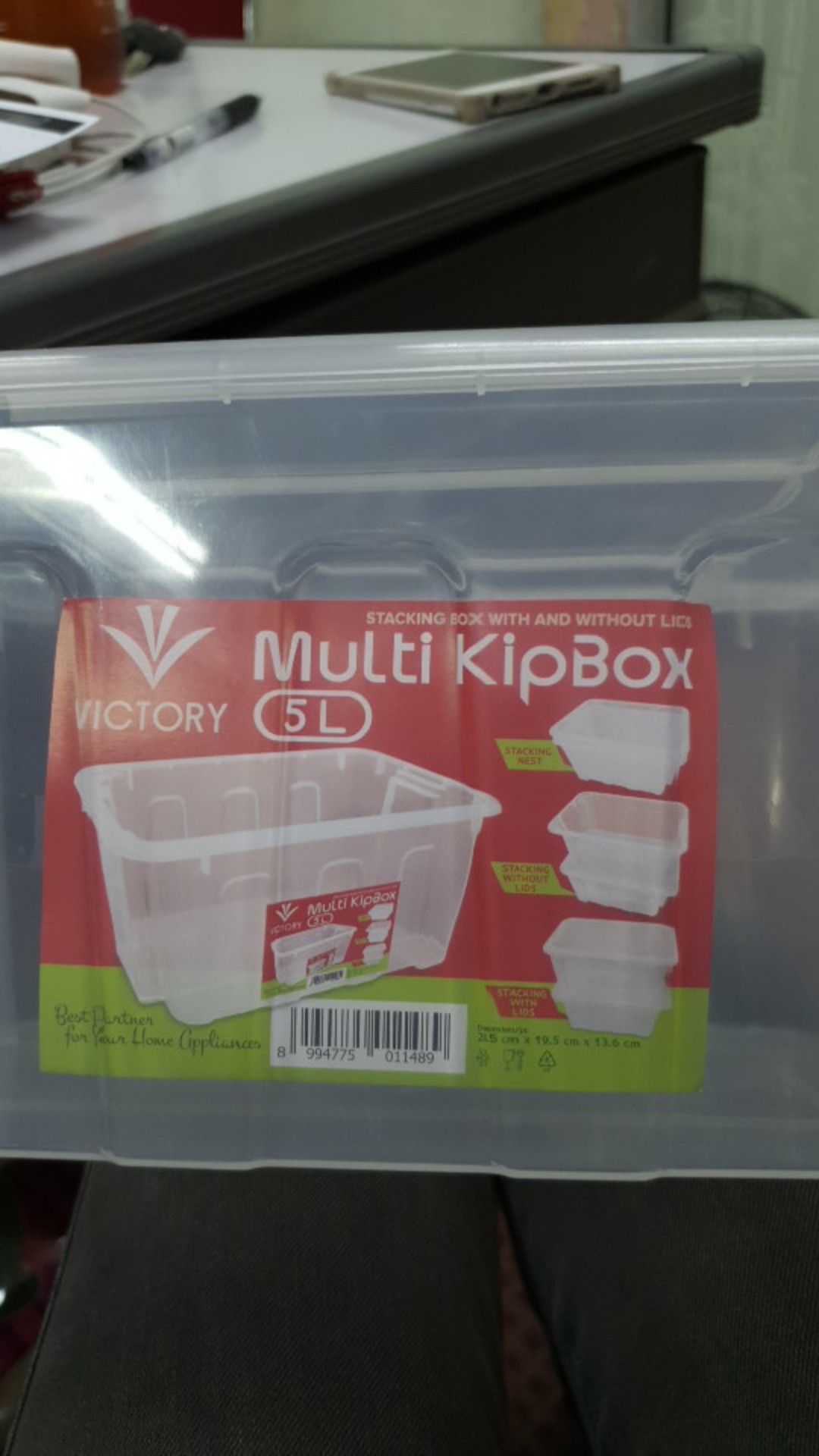 Kotak Penyimpanan Plastik - Victory Multi Kip Box Kapasitas 5l Clear