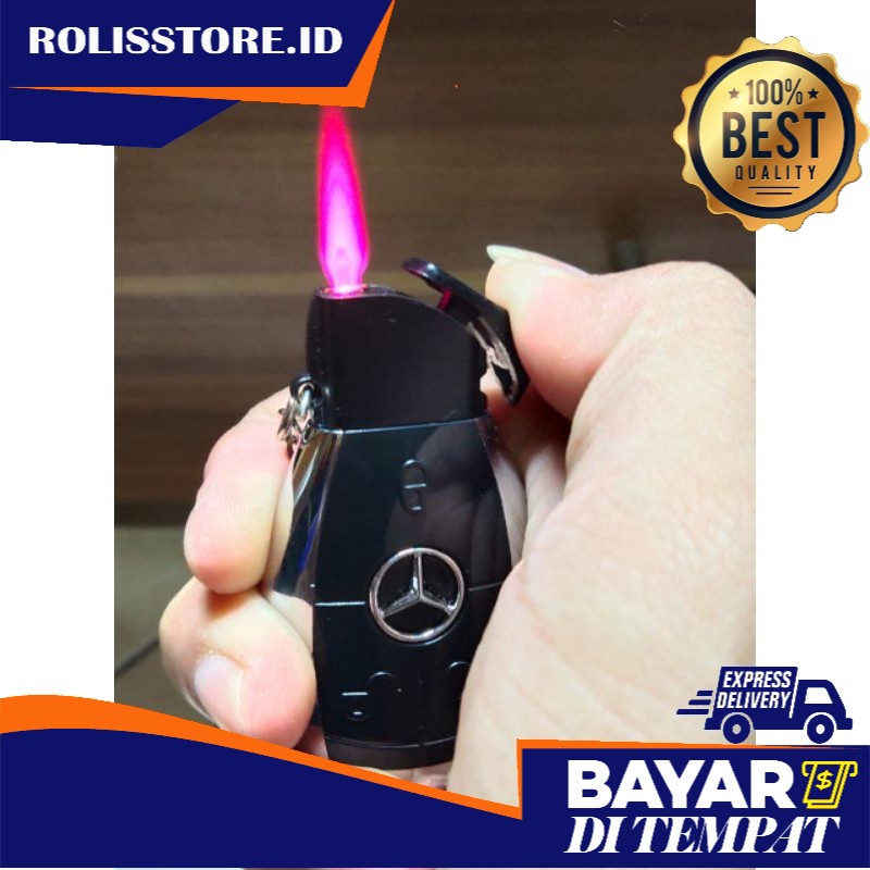 ROLIS_COLECTION KOREK API BARA KUNCI MOBIL MERCY KOREK LAS LIGHTER UNIK MOBIL BMW