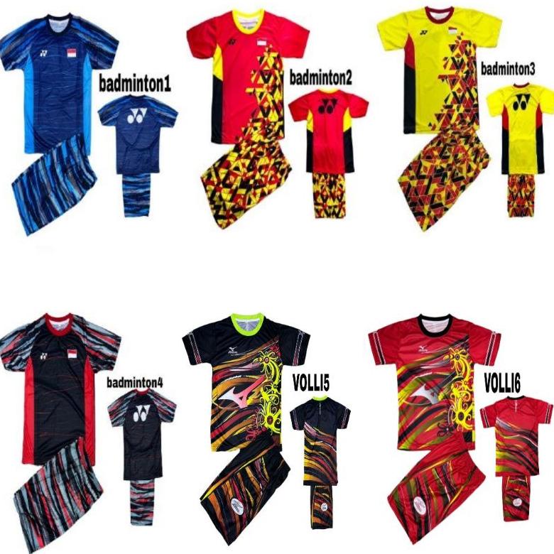 SETELAN ANAK PRINTING VOLI/BAJU ANAK VOLI/JERSEY VOLI/BAJU VOLLY/SETELAN BADMINTON ANAK TERLARISS...