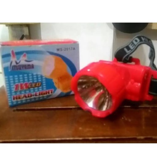 Senter Kepala Murah 1 Watt Led Mitsuyama MS-2017A kualitas bagus harga Murah