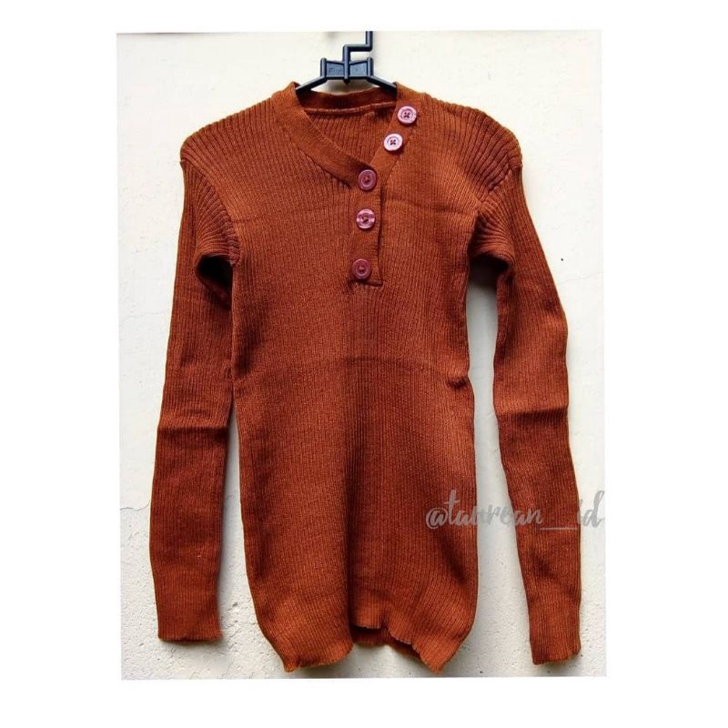 Yoana Rajut / Atasan Wanita / Baju Rajut / lengan panjang