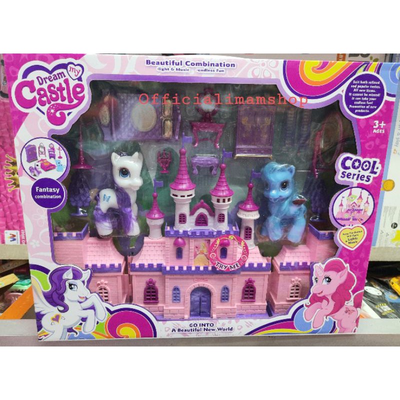 Mainan My Dream Castle Frozen/ Istana Pony/rumah berbie/villa