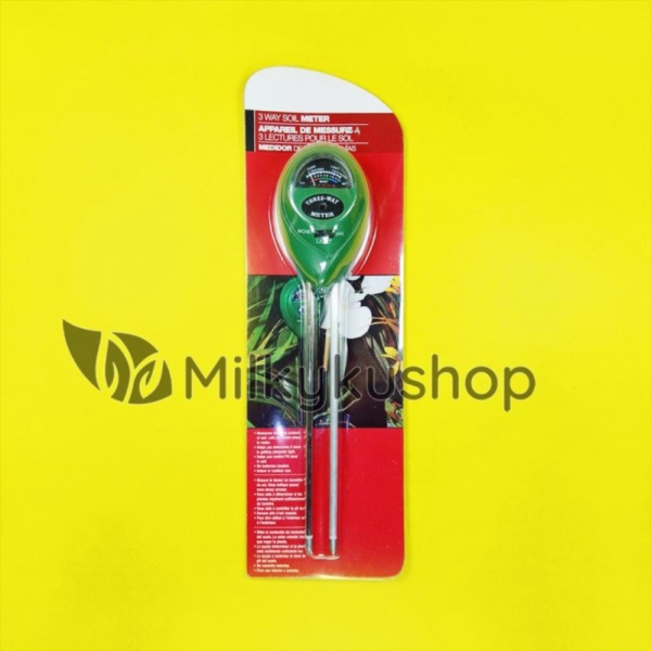 Promo 3 WAY SOIL METER ALAT UKUR KELEMBABAN KEASAMAN PH TANAH Berkualitas