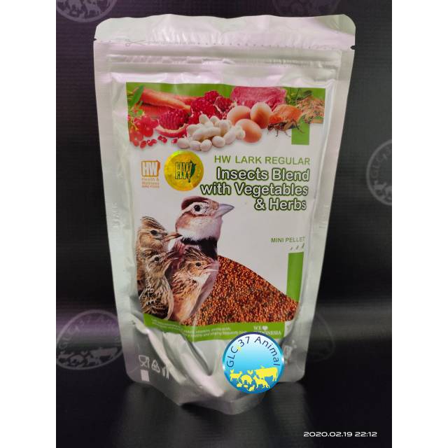HW LARK REGULAR REGULER INSECTS BLEND PAKAN VOER BURUNG BRANJANGAN MURAI LARK