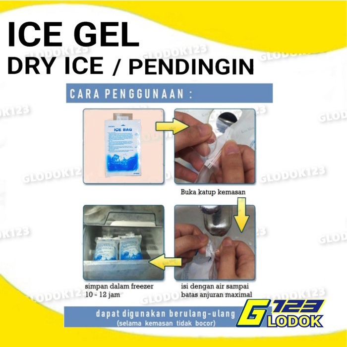 Ice Gel Pack Thermafreeze Bag Dry Cooler Jelly Kantong Es Pendingin