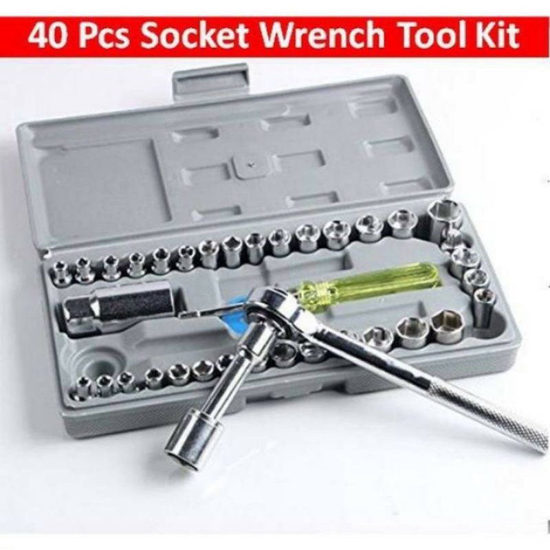 Kunci Pas Shock 40 Pcs Tool Set Socket Sock serbaguna