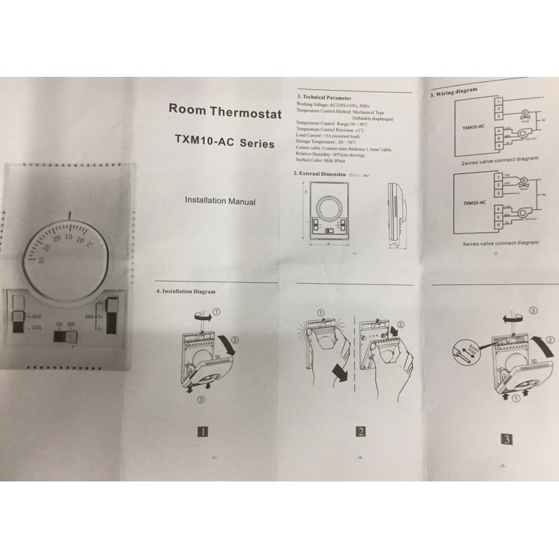 Thermostat ruangan Room Thermostat 30 derajat