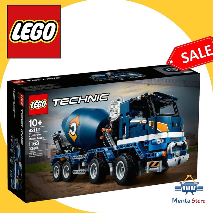 LEGO Technic 42112 Concrete Mixer Truck Mainan Mobil Truk Semen Seller