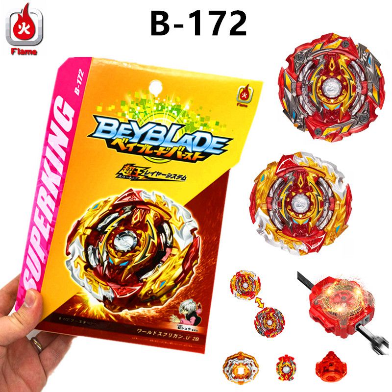 Beyblade Superking Burst Sparking Launcher B172Dunia 2B Setangkaigan Menyatu