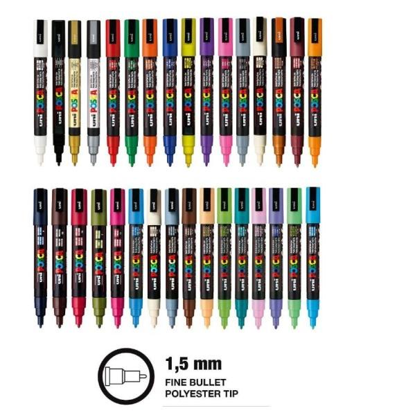 

♣ Posca PC-3M Marker Pen (Fine Tip) ☪