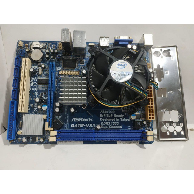 PAKET MOBO G41 DDR3 + CORE2DUO + FAN