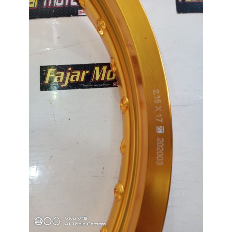 TDR RIM VELG WX SHAPE 215 RING 17 ALLUMINIUM VELK PELEG