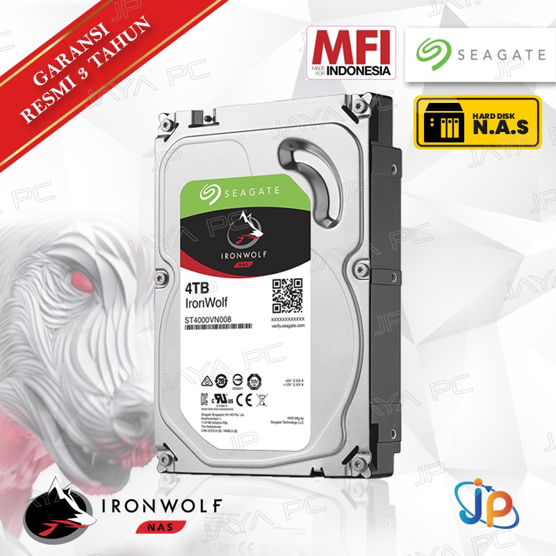 Seagate PC IRONWOLF 4TB 3.5" HDD/ HD/ Hardisk/ Harddisk Internal