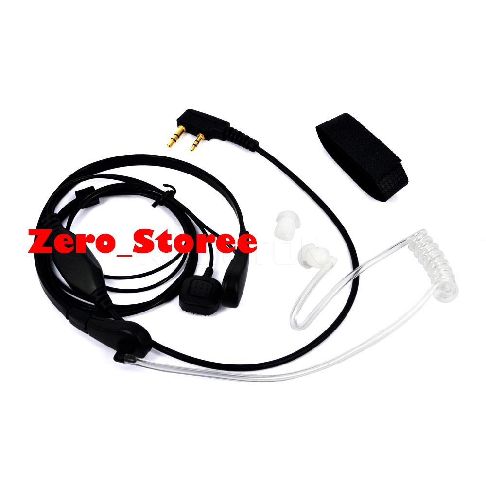 Handsfree FBI Headset HT Baofeng Weierwei Earmic selang BANDO MIG Mic Model leher walkie talkie