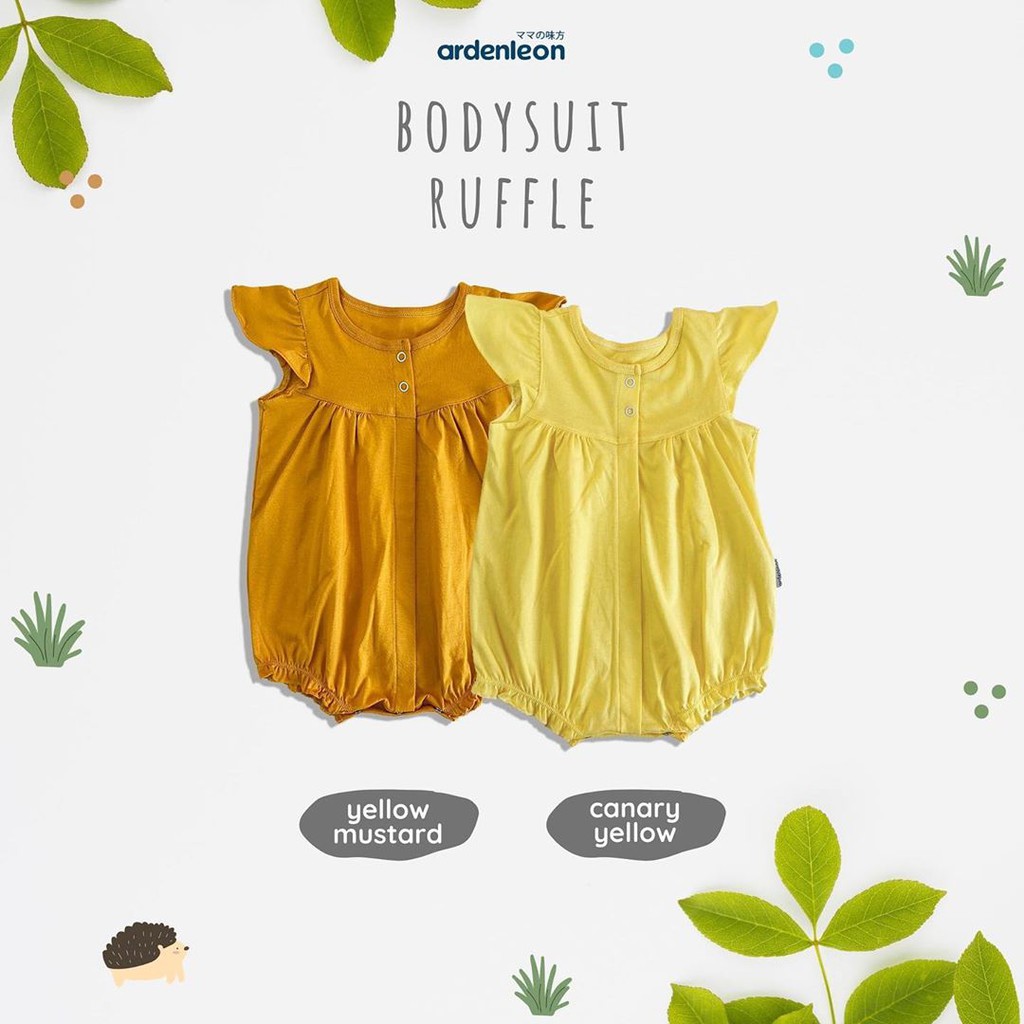 Ardenleon Girls Bodysuit Ruffle