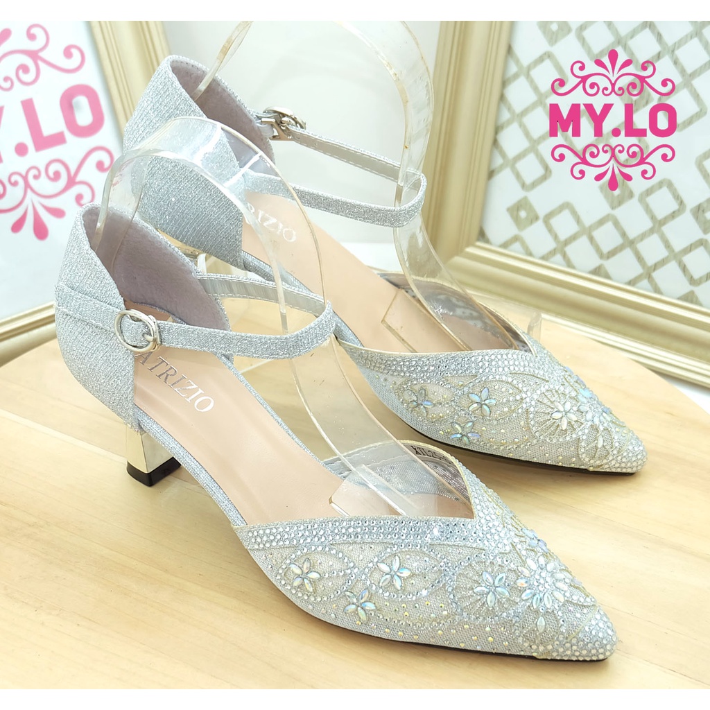 SANDAL PESTA HEELS WEDDING SELOP PENGANTIN WEDDING SHOES WANITA