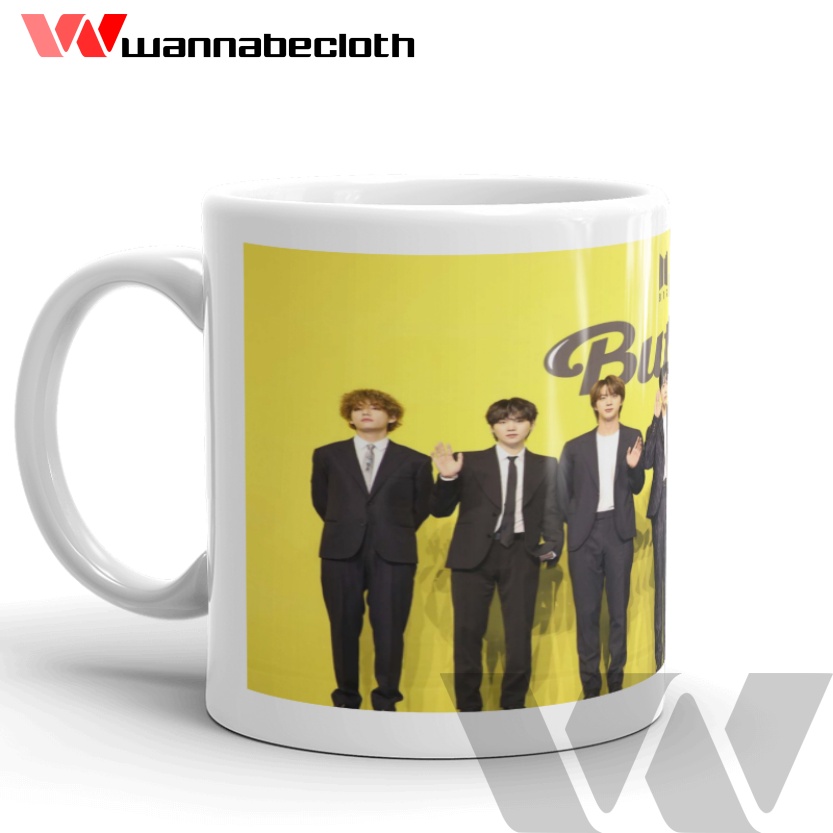 Jual Mug Bts Butter Cetak Gelas Mug Custom Mug Satuan Cetak Mug