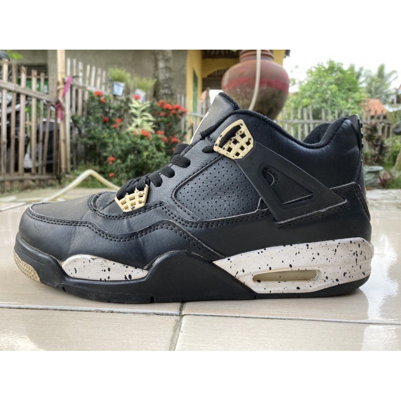Nike Air jordan 4 black white second bekas (Nego)