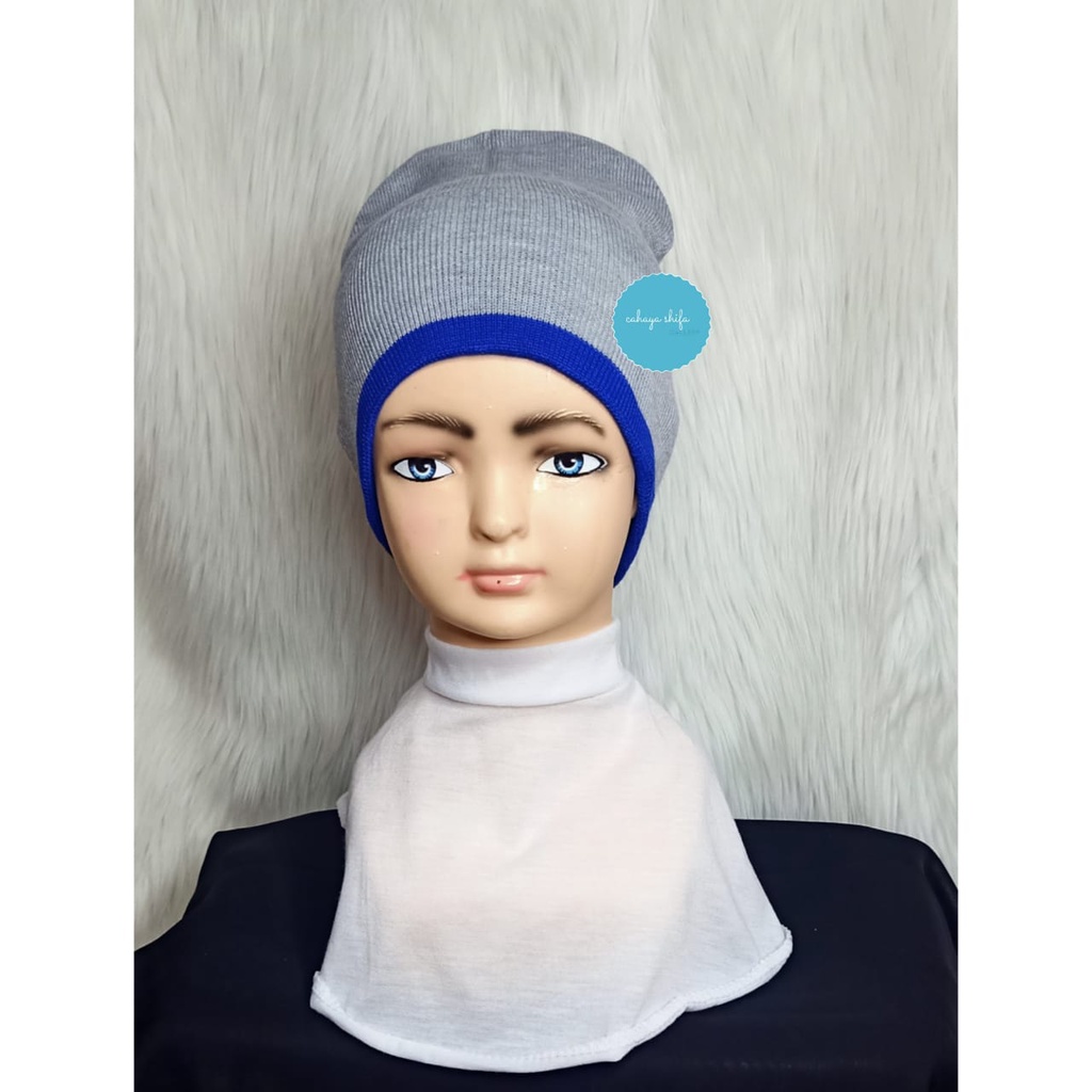 model terbaru - Kupluk Rajut Anak Strip Bawah Warna/ Beanie Hat Anak