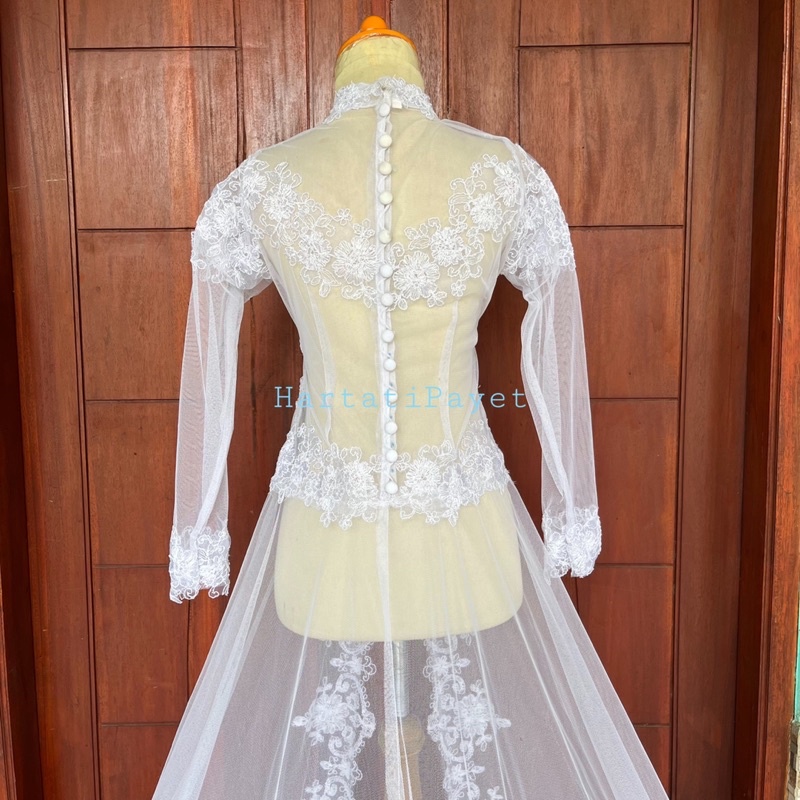 READY Kebaya Akad Ekor Panjang Tanpa Payet | Kebaya Akad | Kebaya Kosongan | Kebaya Modern | Kebaya Ekor Panjang