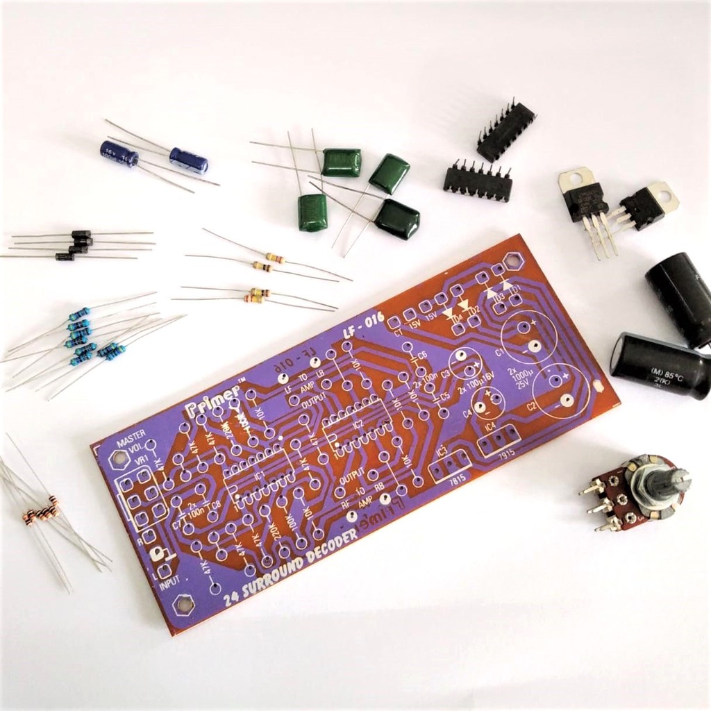 Paket PCB - 24 SURROUND DECODER plus Komponen (LF 016)
