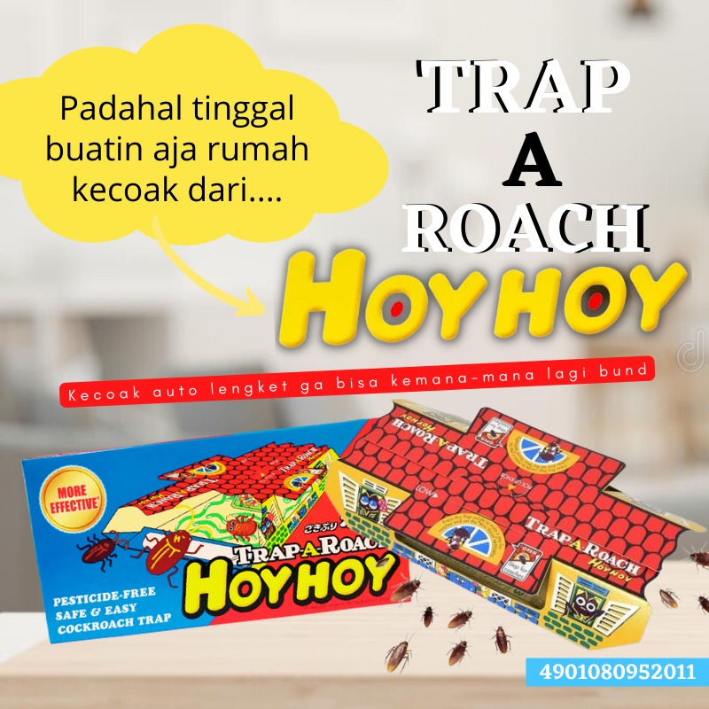 HOY HOY TRAP A ROACH perangkap tikus pembasmi kecoa perangkap serangga yang super ampuh rumah kecoa rumah tikus penghilang kecoa dirumah