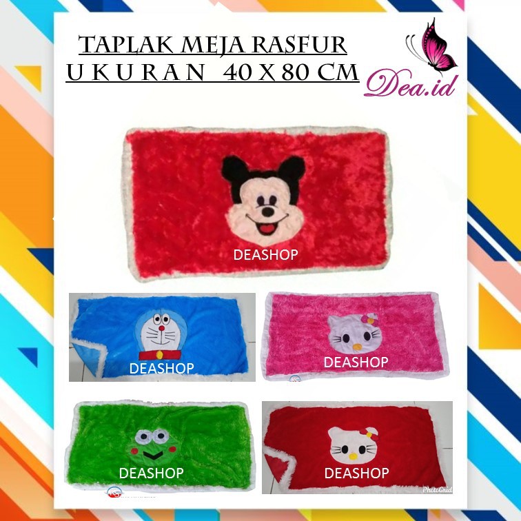 [DEASHOP] [Home Living Decoration] TAPLAK MEJA / ALAS MEJA RASFUR KARAKTER