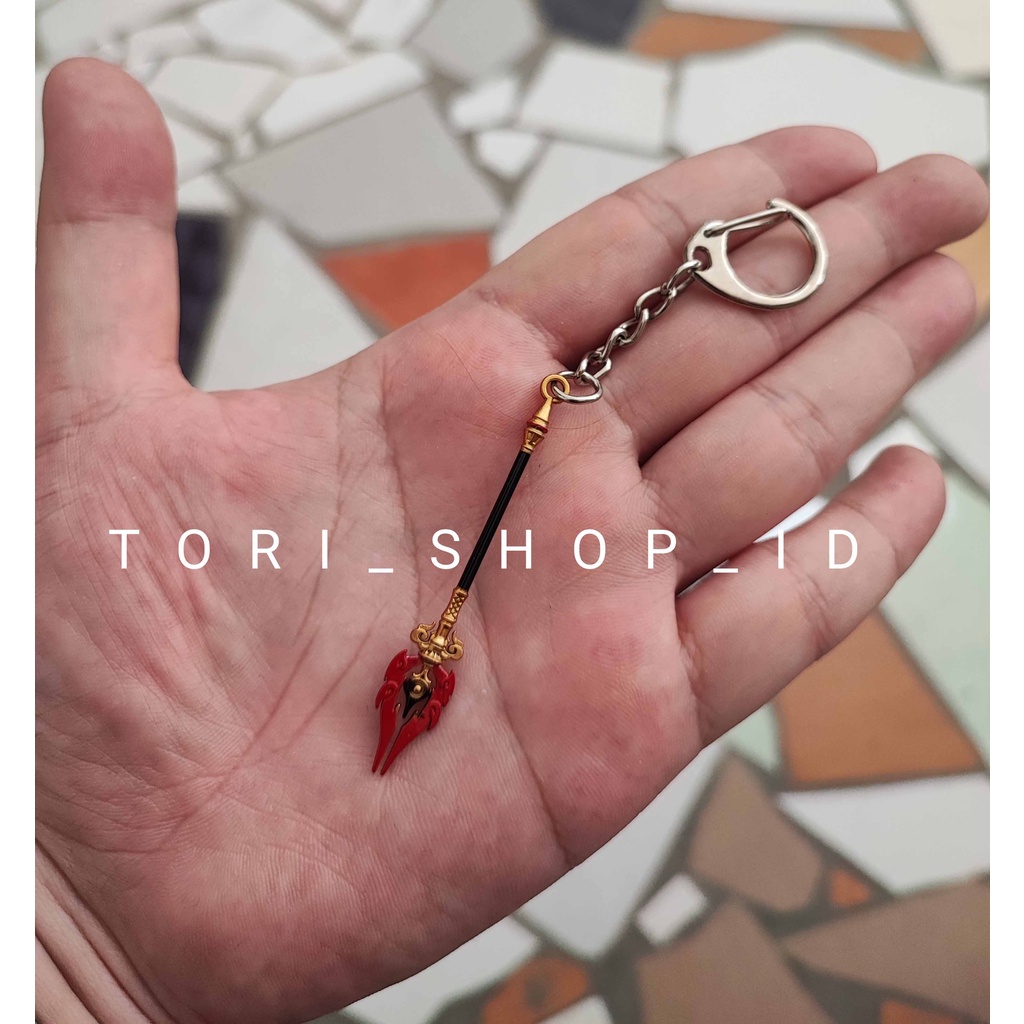 READY STOCK Gantungan Kunci Genshin Impact Staff Of Homa 6 cm