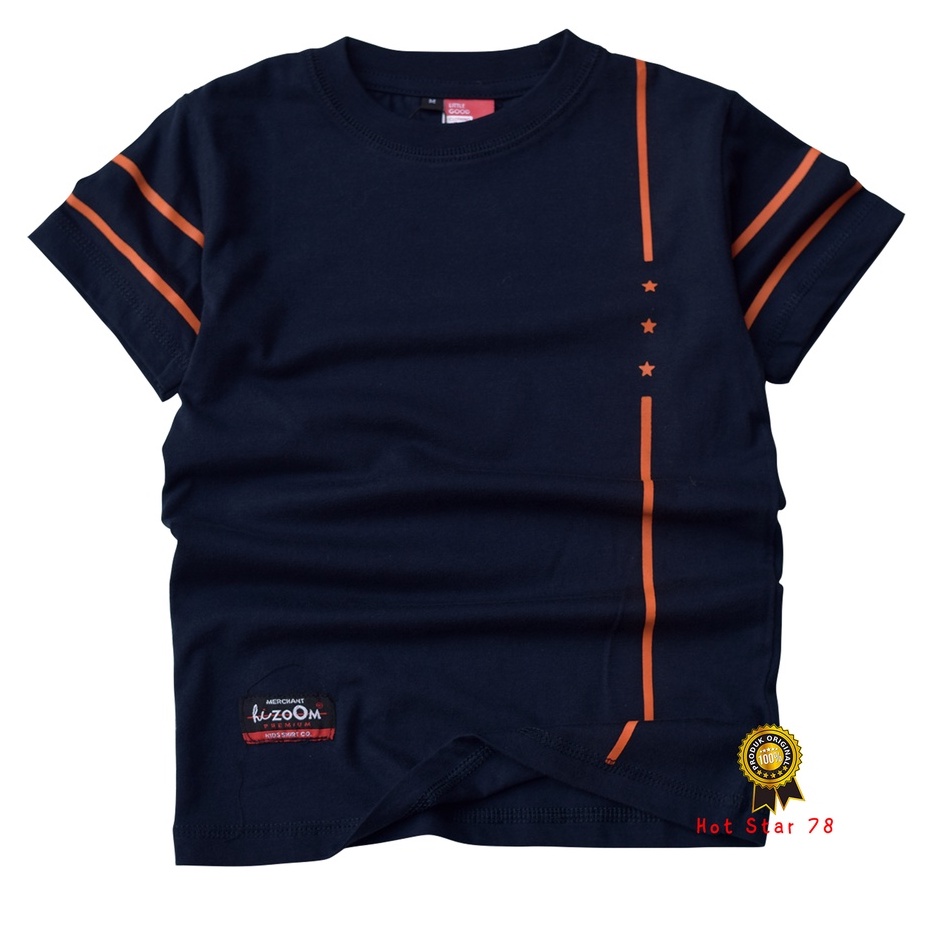 hizoom Baju Kaos Oblong Anak Laki Laki Usia 1-12 Tahun Bahan Katun