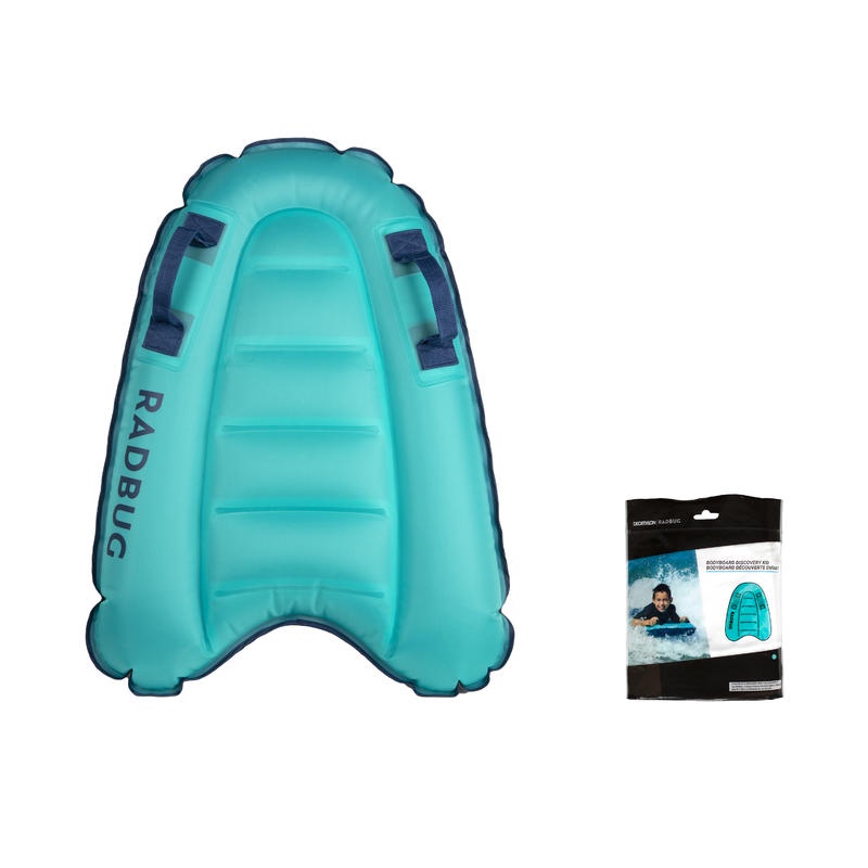 Decathlon RADBUG Kid’s inflatable Bodyboard DISCOVERY 4 years old-8 years old (15-25Kg) blue - 8575537