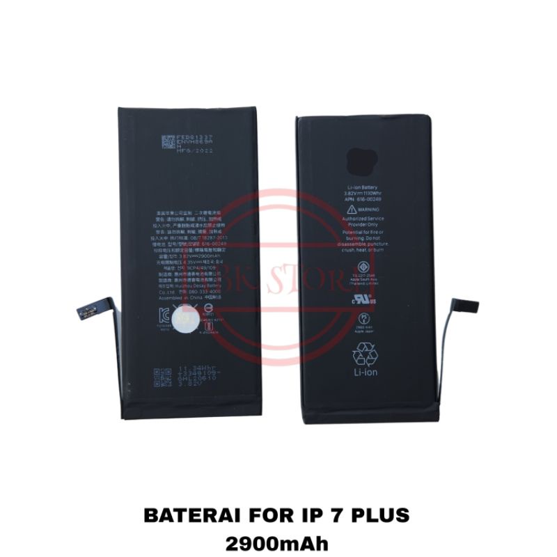 BATERE - BATRE - BATTERY FOR IP 7 PLUS 2900MAH BATRE GARANSI