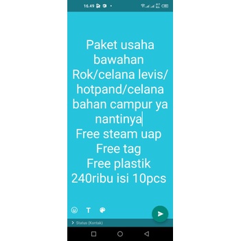 paket usaha celana jeans/rok/bahan