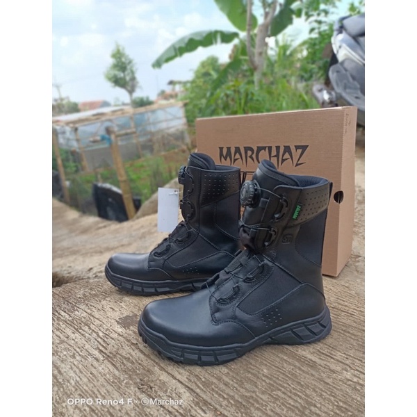 SEPATU PDL TALI PUTAR TNI POLRI MEREK MARCHAZ 4 MODEL SEPATU