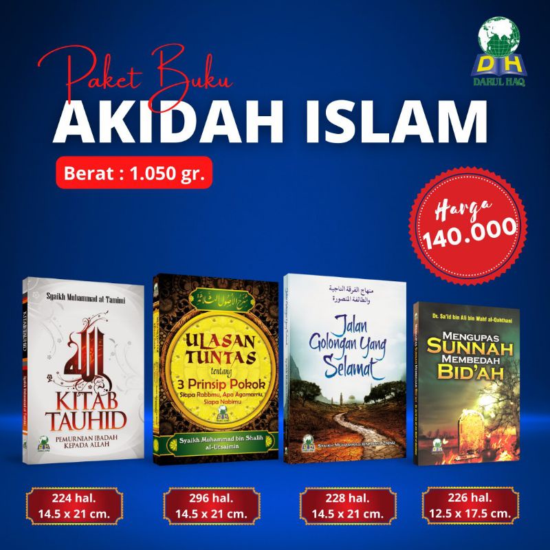 Paket Buku Akidah Islam Kitab Tauhid Ulasan Tuntas Jalan Golongan Yang Selamat Mengupas Sunnah Membe