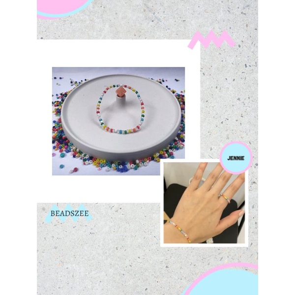 ‼️BACA DESKRIPSI‼️ Gelang manik kpop replika Blackpink Jennie