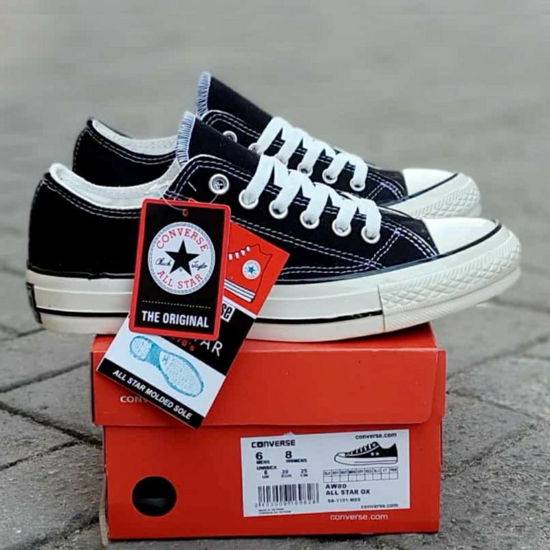 LARIS Sepatu Converse High Low PREMIUM OX Glossy Berkualitas Sneakers Import Pria Murah Kartonan