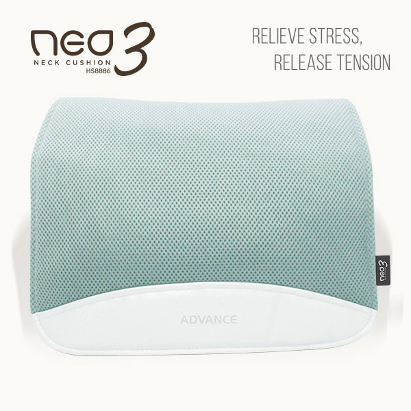 ADVANCE - Neo Neck Cushion 3 (HS8886) Massage Pillow - Bantal Pijat Leher dan Pundak Alat Pemijat Mesin Pijit Pijet Getar Elektrik