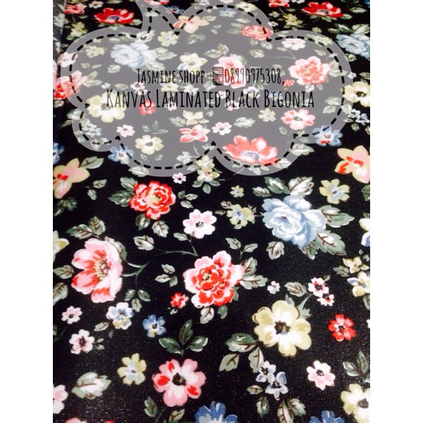 

Kanvas Laminated Black Bigonia
