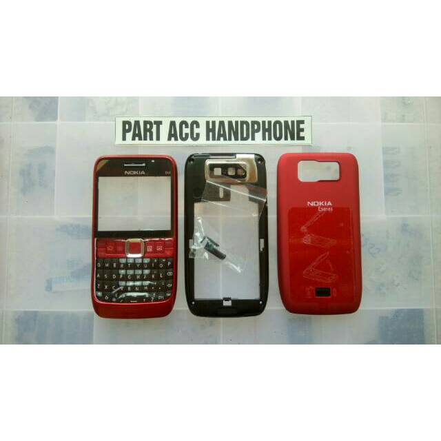 Casing nokia fullset e63 warna merah
