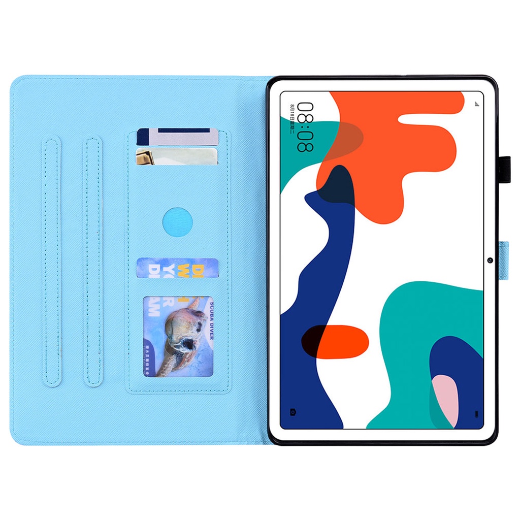 Untuk Huawei MatePad 10.4 (2022 /2020) Tablet Flip Stand Case BAH4-W09 BAH4-AL10 BAH3-W09 BAH3-AL00 BAH3-L09 BAH3-W59 Fashion Pola Dicat Kualitas Tinggi Kulit PU Penutup Perlindungan