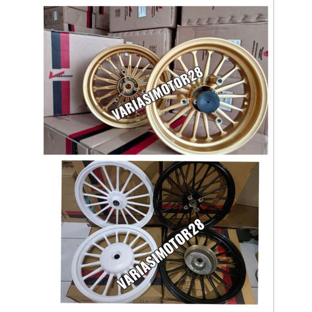 VELG RACING ROSSI ANDROMEDA VARIO 125 VARIO 150 / VELEK VARIO 125 VARIO 150 PUTIH GOLD HITAM