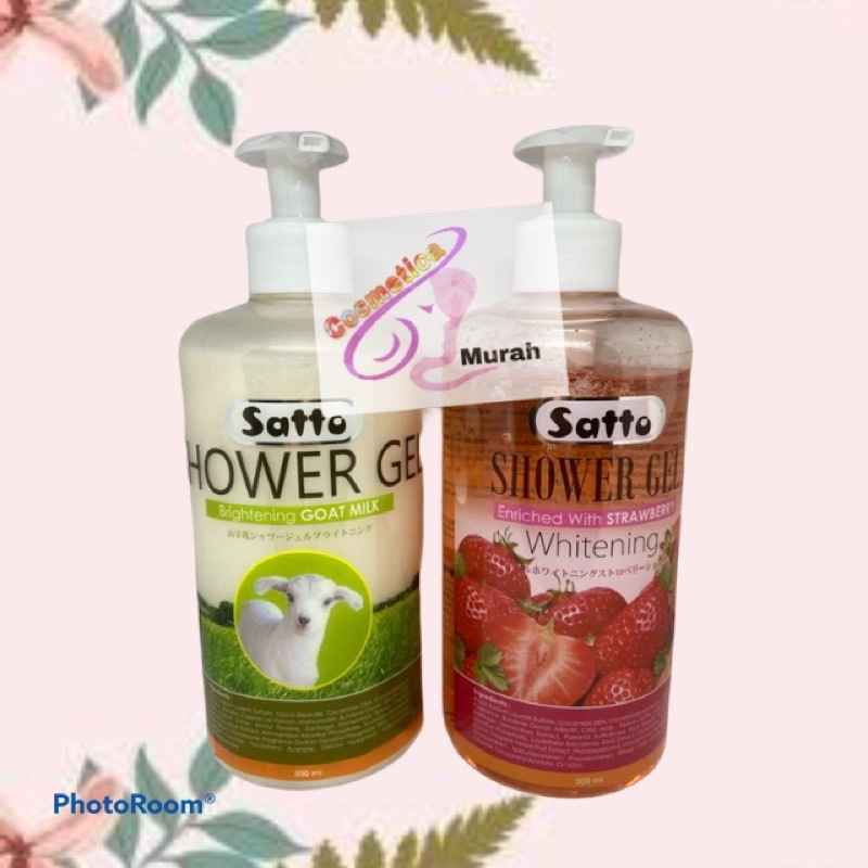 [ 500 ml ] satto shower gel high quality // shower gel satto -- sabun mandi satto kemasan pump 500 ml