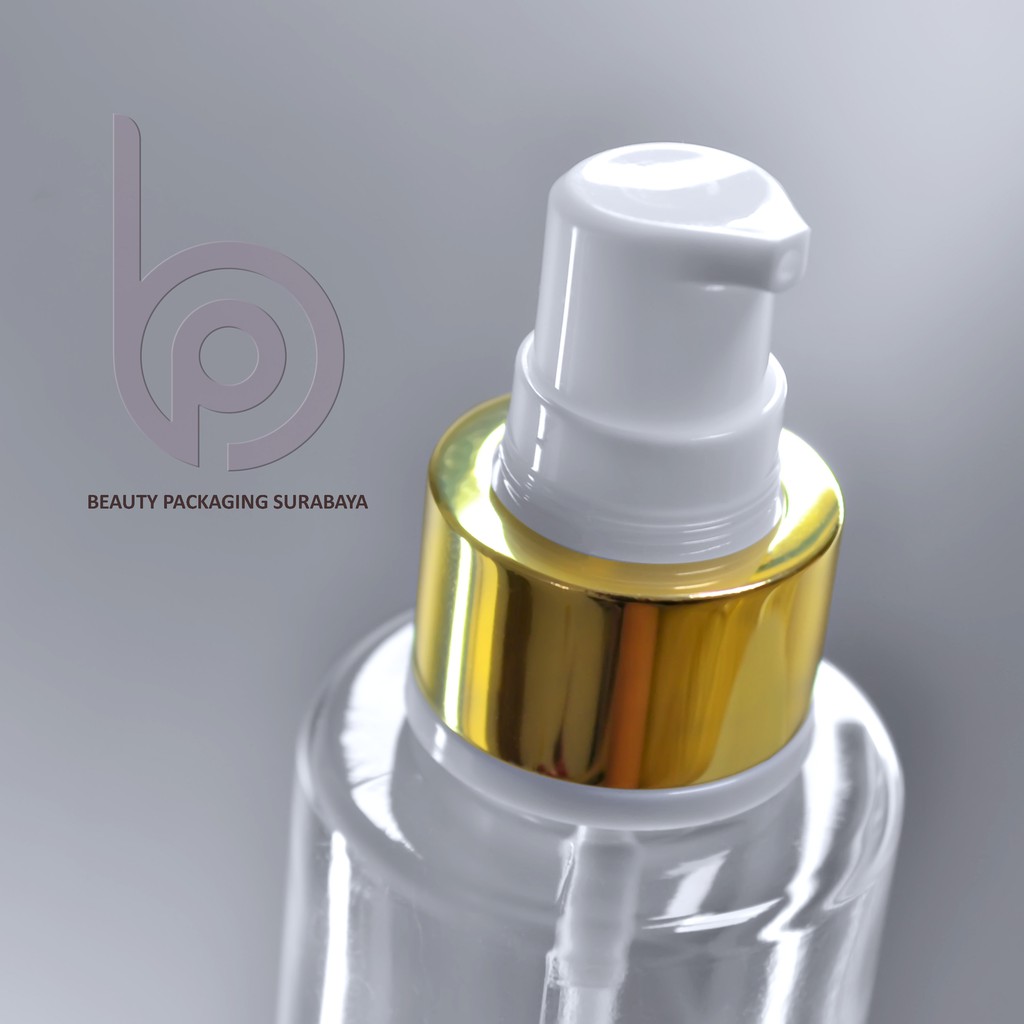 Botol Plastik PET 150ml RF Bening Tutup Pump Treatment Full Cap Neck