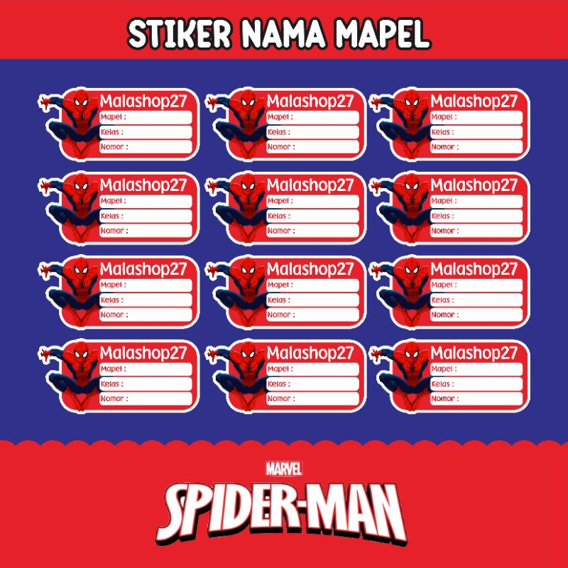 

Stiker Buku Pelajaran Custom Nama / Custom Book Name Sticker