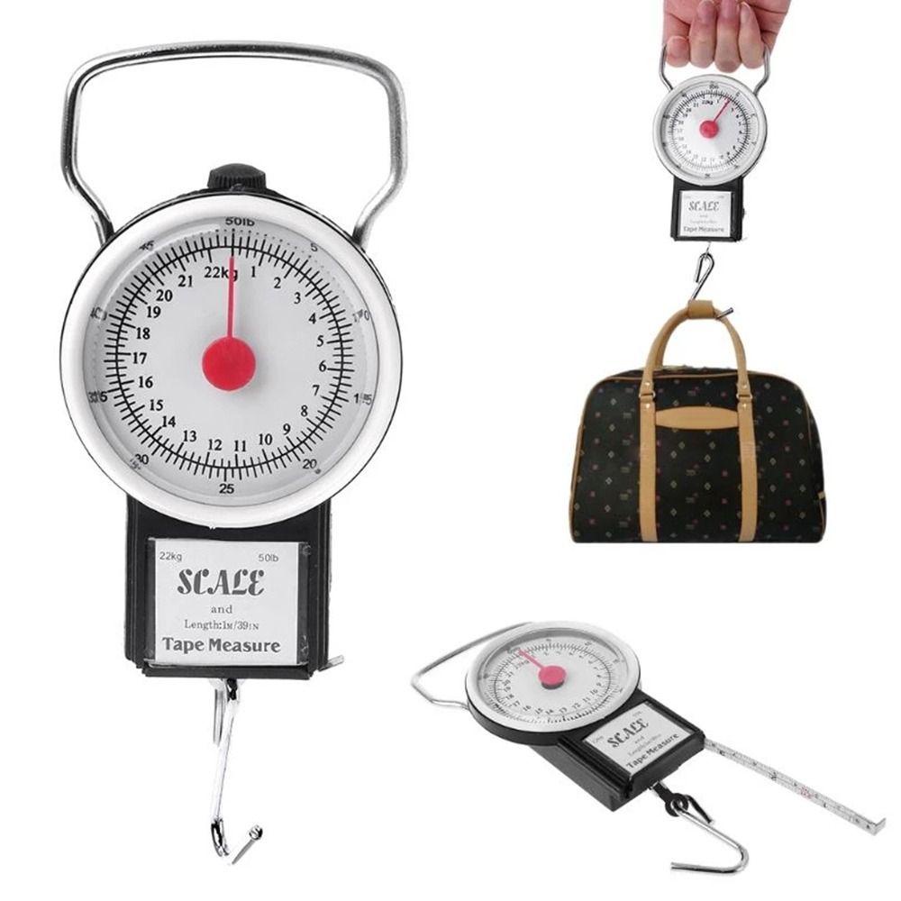 Solighter Digital Dial Luggage Scale Professional Weight Balance Dengan Measuring Tape Timbangan Pancing