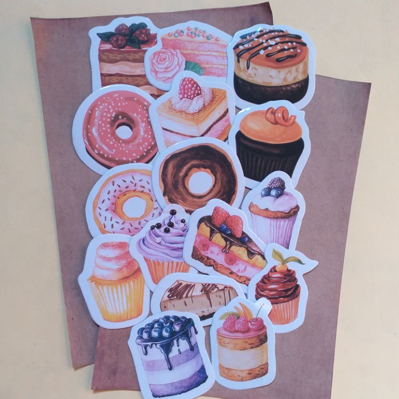 

Sticker aesthetic tumblr fullcolour die cut untuk hias bujo, case dan laptop